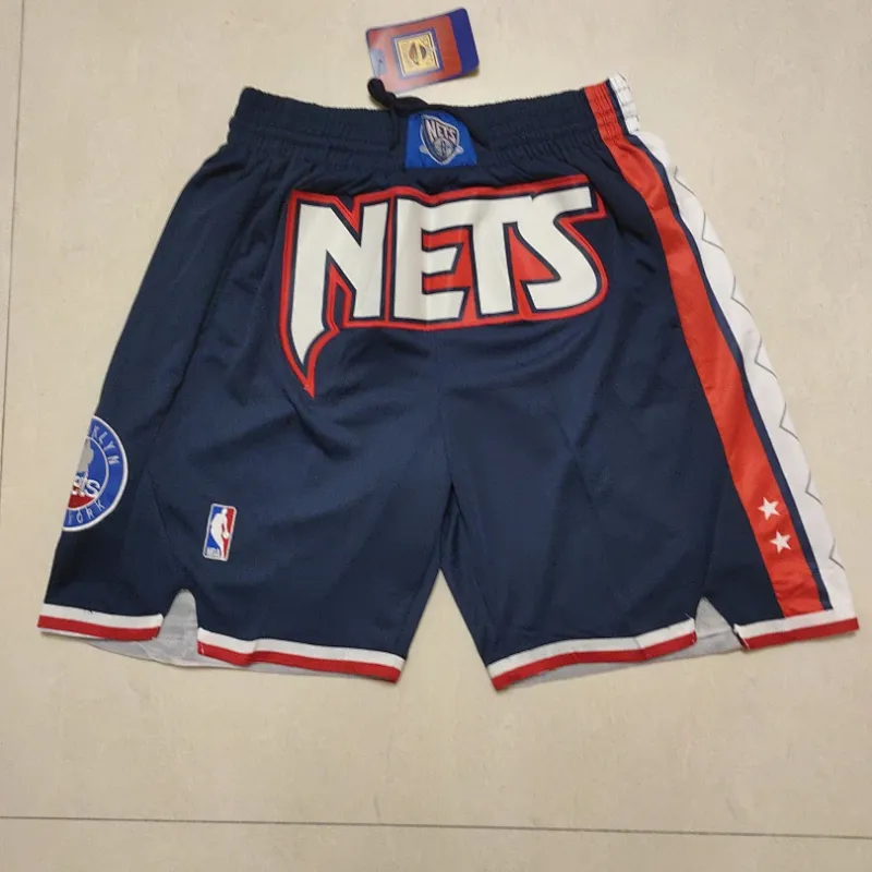 Brooklyn Nets City Edition Pocket Blue Basketball Shorts