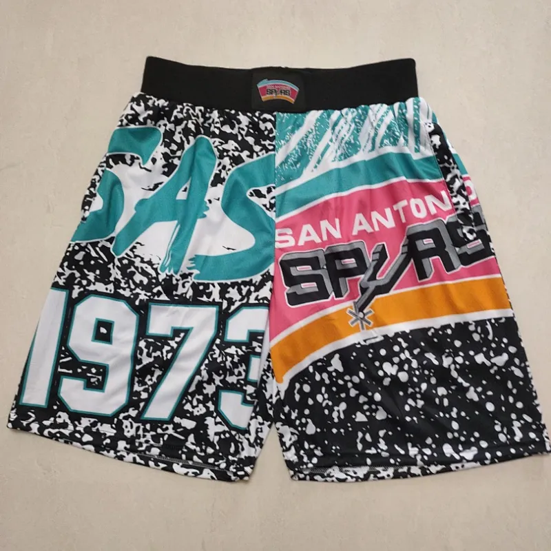 San Antonio Spurs Throwback Basketball Shorts