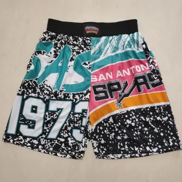 Pantaloncini da basket vintage dei San Antonio Spurs