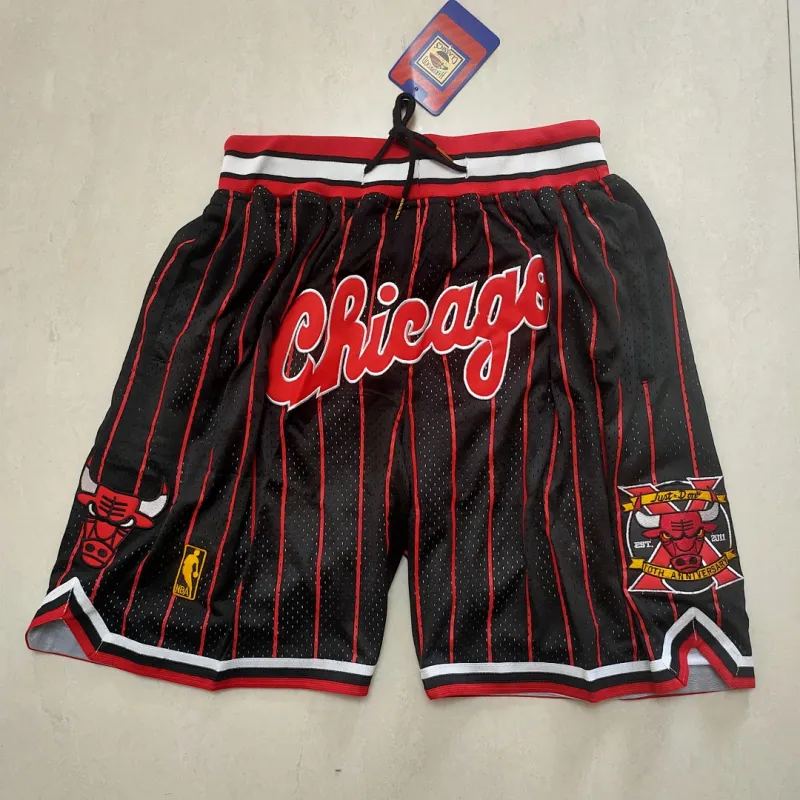 Chicago Bulls Pocket Black Basketball Shorts