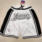 Los Angeles Lakers Pocket White Basketball Shorts