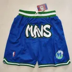 Dallas Mavericks Pocket Blue Basketball Shorts