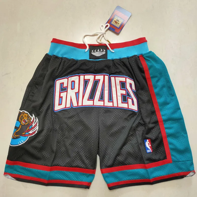 Memphis Grizzlies Pocket Black Basketball Shorts