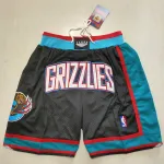 Memphis Grizzlies Pocket Black Basketball Shorts