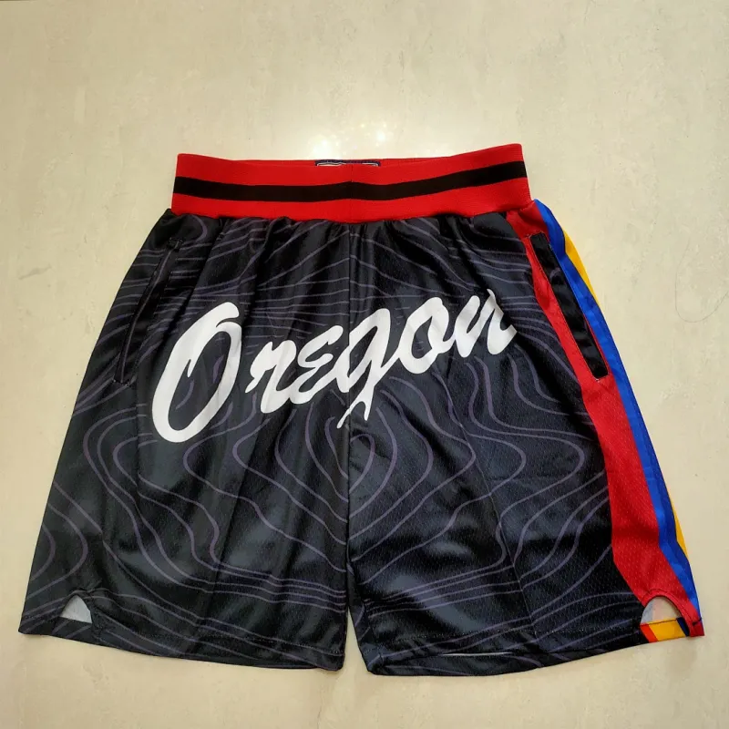 Portland Trail Blazers Pocket Black Basketball Shorts