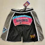San Antonio Spurs Pocket Black Basketball Shorts