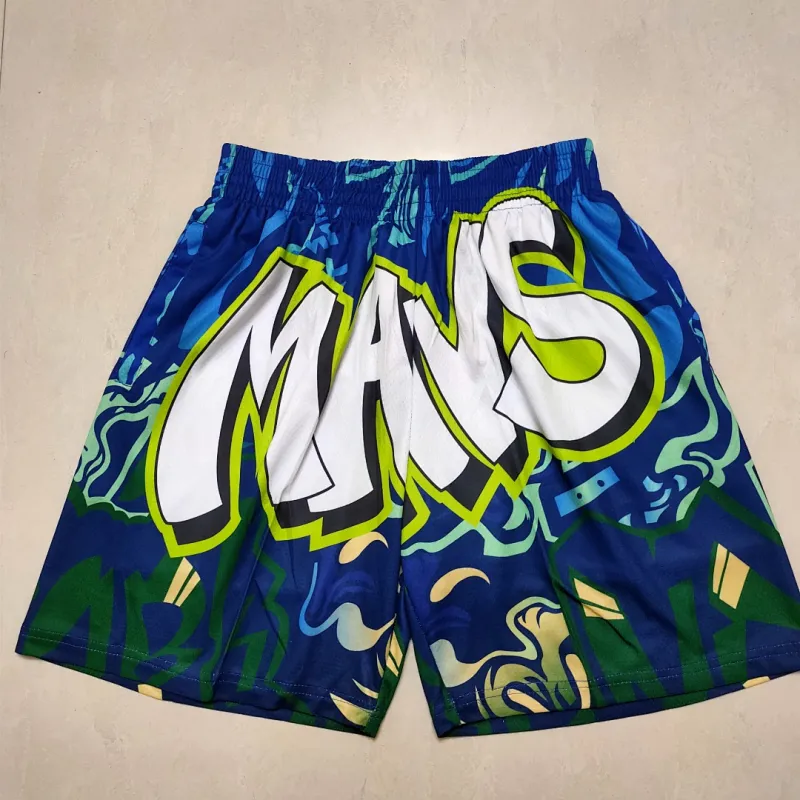 Dallas Mavericks Pocket Green Basketball Shorts
