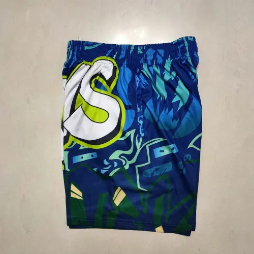 Pantaloncini da basket verdi "Pocket" dei Dallas Mavericks