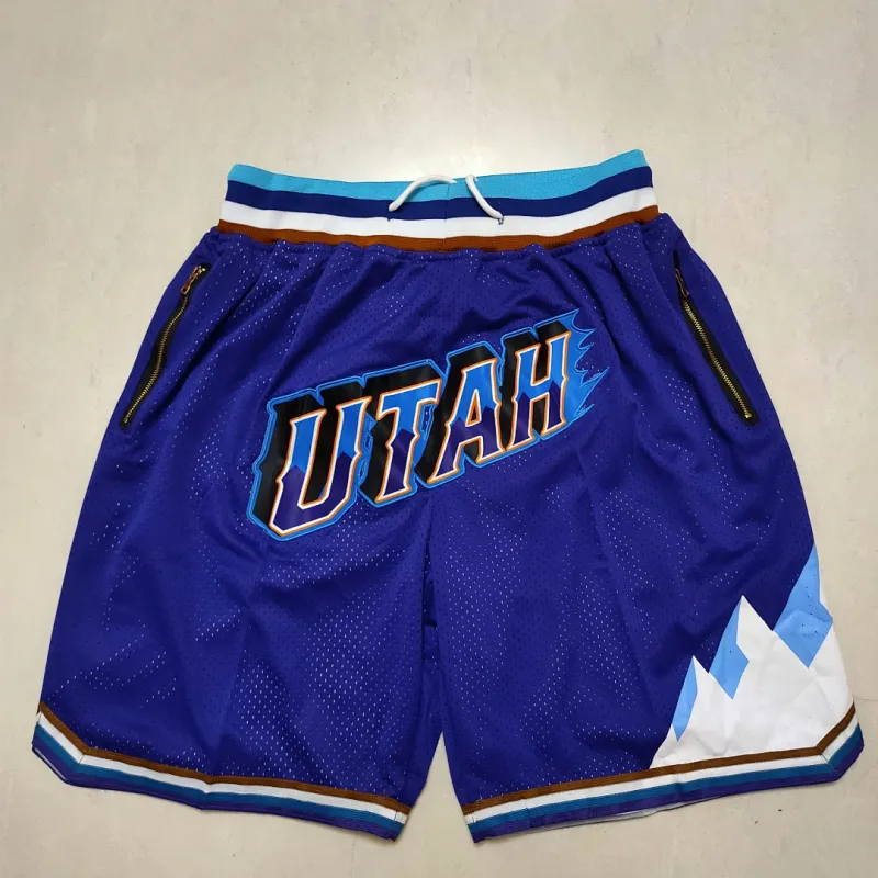 Utah Jazz Pocket Purple Basketball Shorts