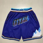 Utah Jazz Pocket Purple Basketball Shorts
