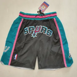 San Antonio Spurs Basketball-Shorts in Schwarz mit Taschen