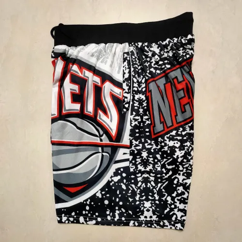 Pantaloncini da basket in stile retrò dei Brooklyn Nets
