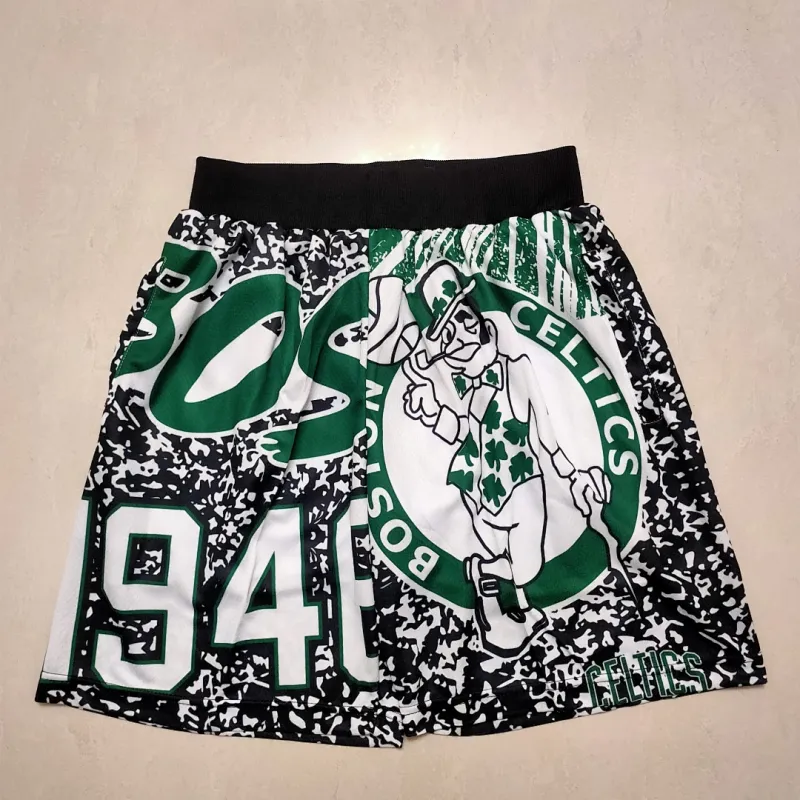Boston Celtics Throwback Basketball Shorts