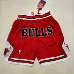 Chicago Bulls Throwback Red Basketball Shorts