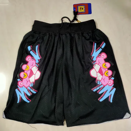 Miami Heat Basketball-Shorts in Schwarz mit Seitentaschen