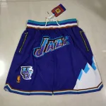 Utah Jazz Pocket Purple basketbalshort