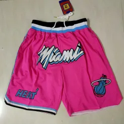 Miami Heat Pocket Red Basketball Shorts - product photo Miami Heat rode basketbalshort met zakken