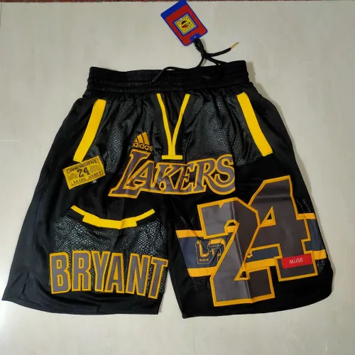 Short de basket noir à poches des Lakers de Los Angeles