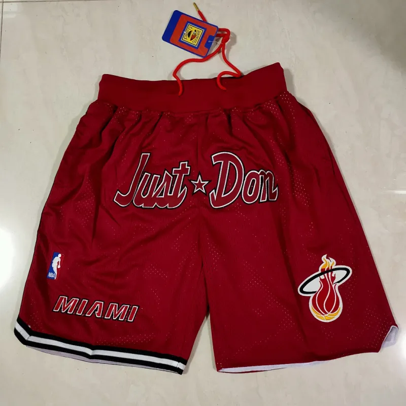 Miami Heat Pocket Red Basketball Shorts