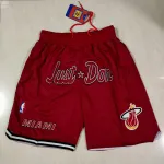 Miami Heat Pocket Red Basketball Shorts