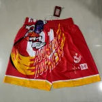 Houston Rockets Pocket Red Basketball Shorts