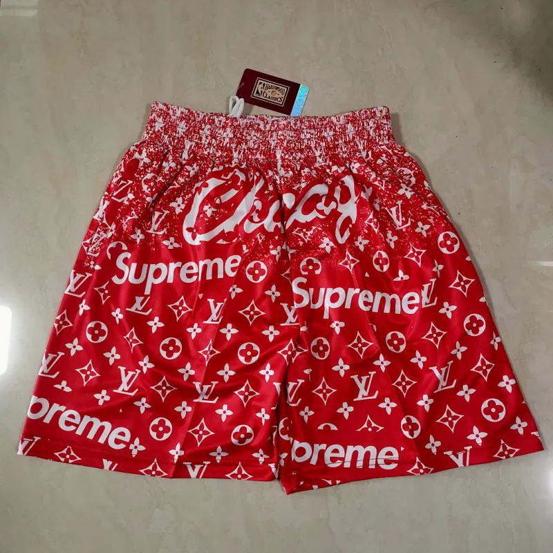 Short de basket rouge « Pocket » des Chicago Bulls