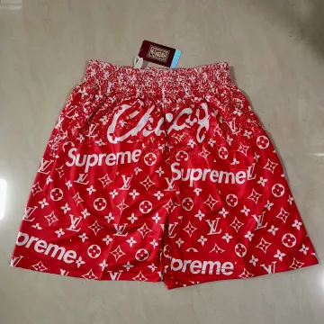 Chicago Bulls – Rote Basketball-Shorts mit Taschen