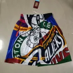 Boston Celtics Pocket Purple Basketball Shorts