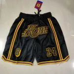 Los Angeles Lakers Pocket Black Basketball Shorts