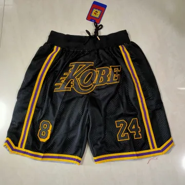 Pantaloncini da basket neri "Pocket" dei Los Angeles Lakers
