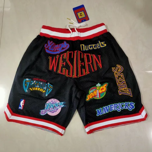 NBA-All-Star-Trikots – All-Star Pocket – Schwarze Basketball-Shorts