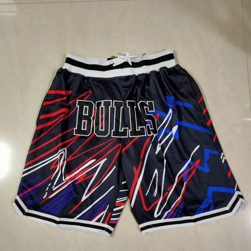 Chicago Bulls Pocket Black Basketball Shorts