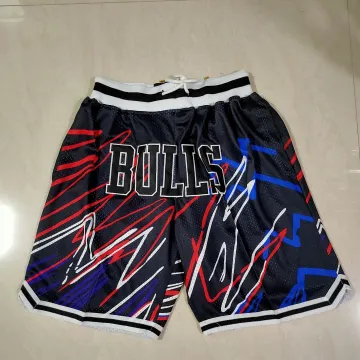 Chicago Bulls – Schwarze Basketball-Shorts mit Taschen