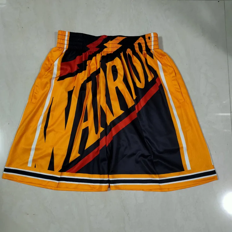 Golden State Warriors Pocket Black Basketball Shorts