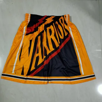 Pantaloncini da basket neri da tasca dei Golden State Warriors