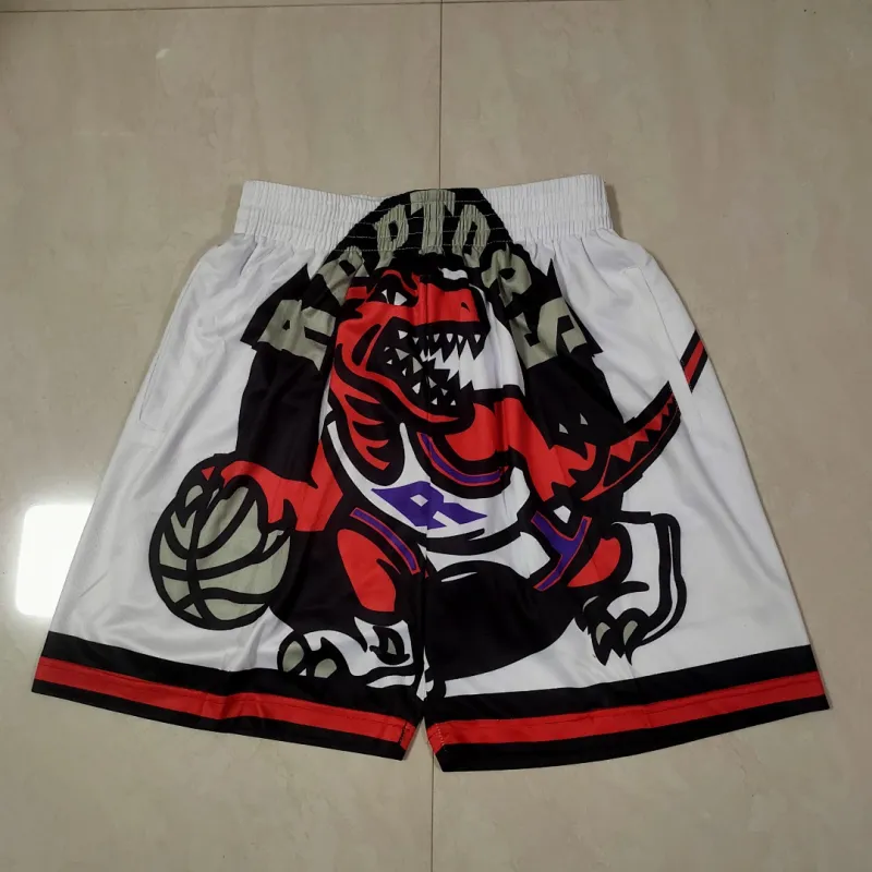 Toronto Raptors Pocket White Basketball Shorts