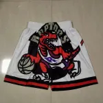 Toronto Raptors Pocket White Basketball Shorts