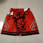 Chicago Bulls Pocket Red Basketball Shorts