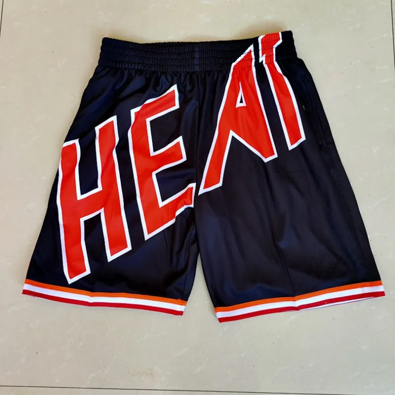 Miami Heat Throwback Pocket Basketball Shorts