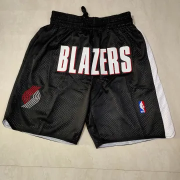 Portland Trail Blazers Throwback Pocket Black Basketball Shorts