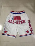NBA All-Star Jerseys Throwback All-Star Pocket White Basketball Shorts