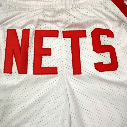 Brooklyn Nets Throwback Pocket White Basketball Shorts