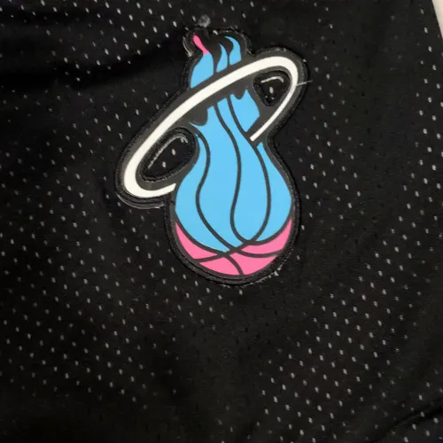 Miami Heat City Edition Throwback Pocket Black Basketball Shorts