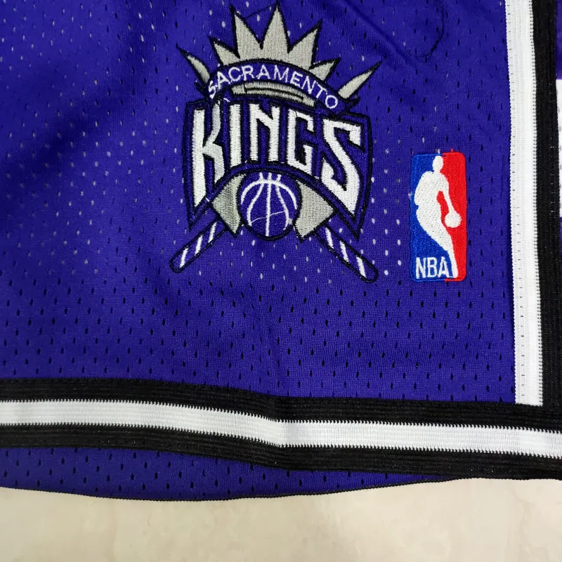 Sacramento Kings Throwback Pocket Purple Basketball Shorts