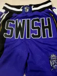 Sacramento Kings Throwback Pocket Purple Basketball Shorts