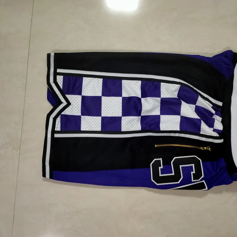 Sacramento Kings Throwback Pocket Purple Basketball Shorts