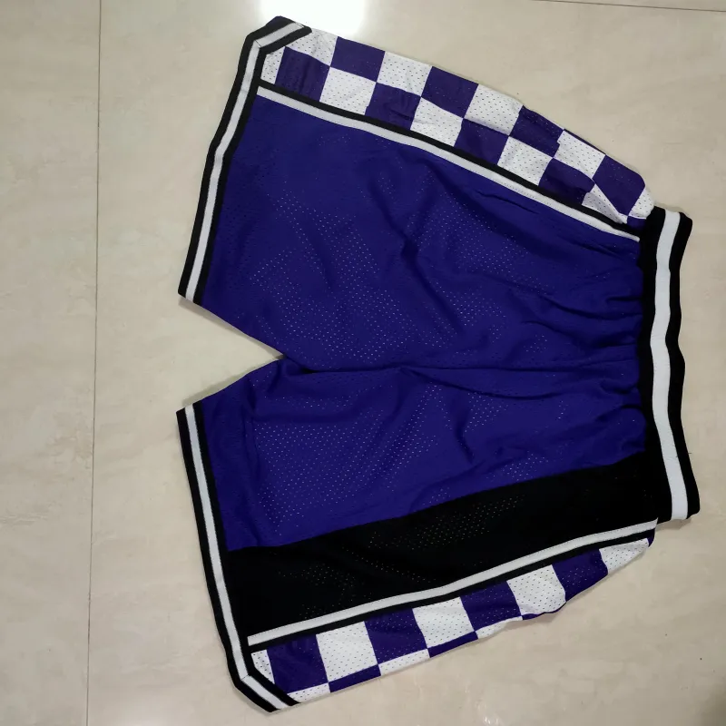 Sacramento Kings Throwback Pocket Purple Basketball Shorts