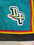 Detroit Pistons Throwback Pocket Green Basketball Shorts
