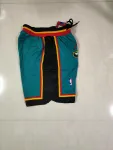 Detroit Pistons Throwback Pocket Green Basketball Shorts