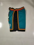 Detroit Pistons Throwback Pocket Green Basketball Shorts